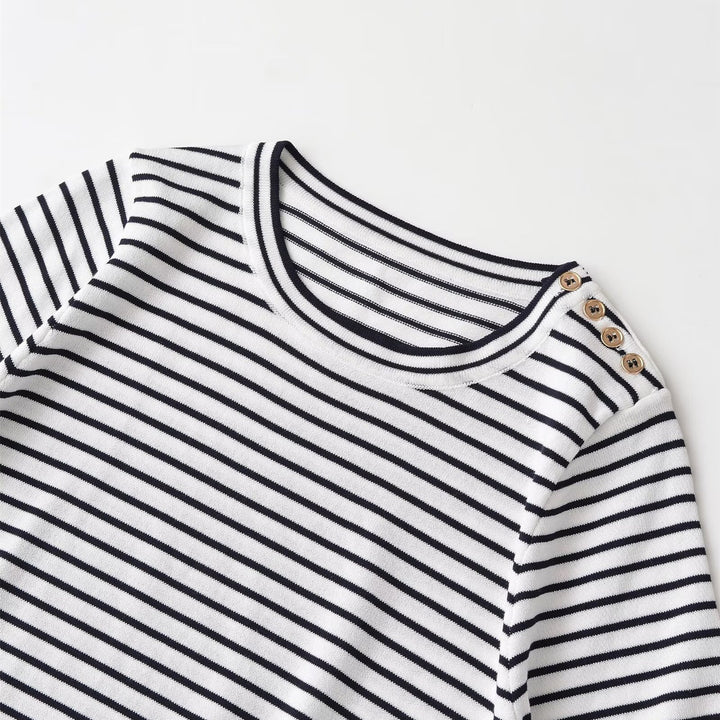Damen randig T-shirt med korta ärmar Mirla-Eva Jonsson