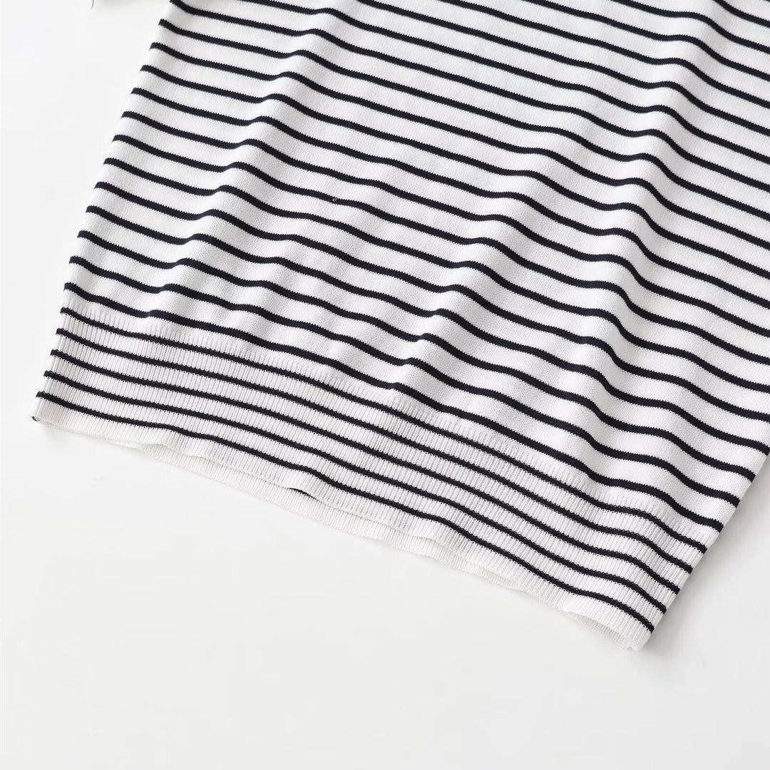 Damen randig T-shirt med korta ärmar Mirla-Eva Jonsson