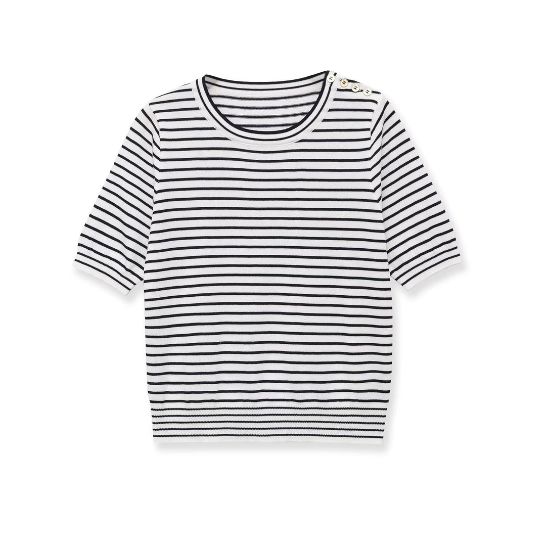 Damen randig T-shirt med korta ärmar Mirla-Eva Jonsson