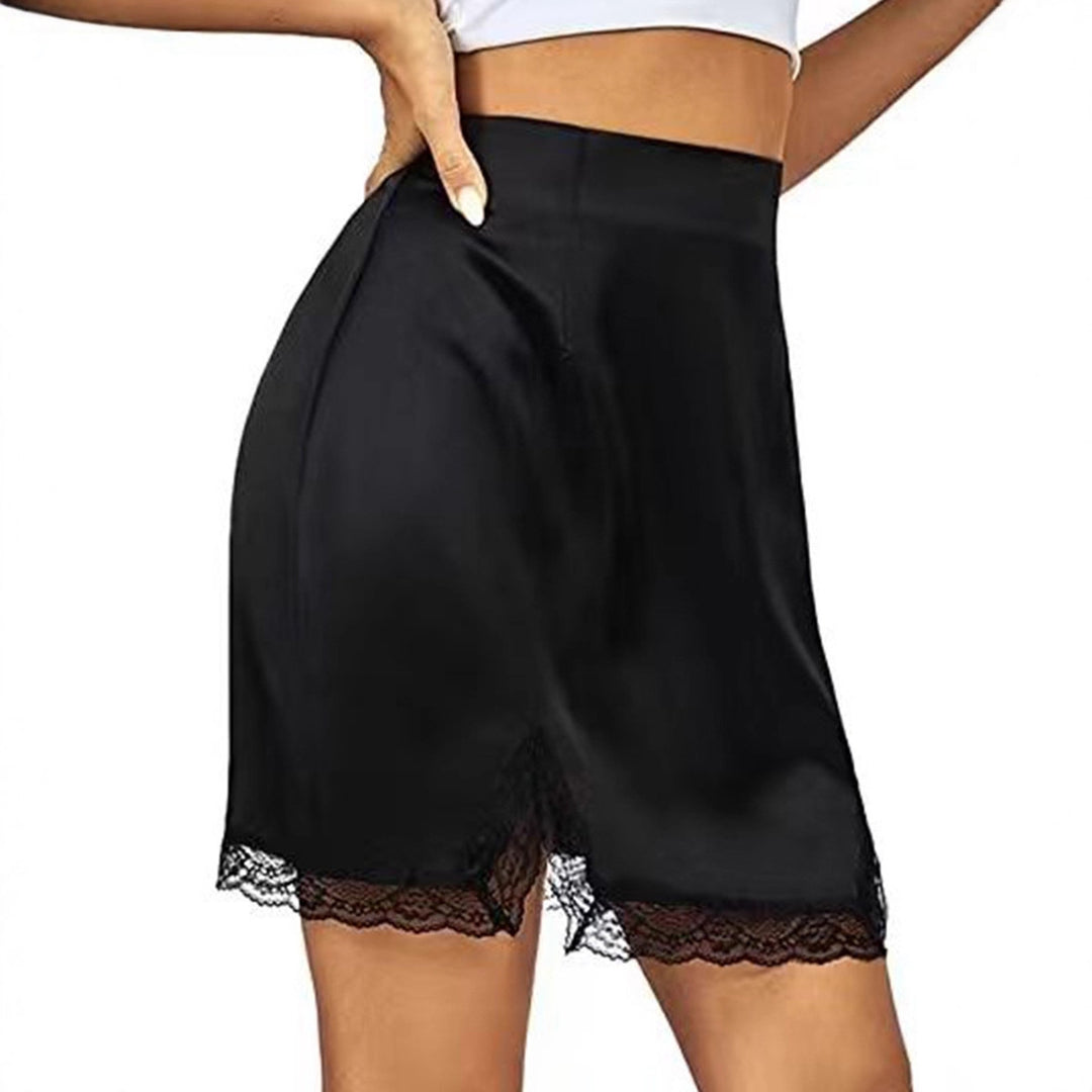 Damen satin skirt with lace trim Mirla-Eva Jonsson