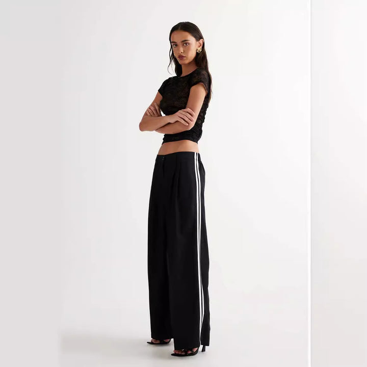 Damen spetstopp med åtsittande design och korta ärmar Mirla-Eva Jonsson