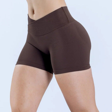 Damen sporty shorts with high waist and figure-shaping cut Mirla-Eva Jonsson
