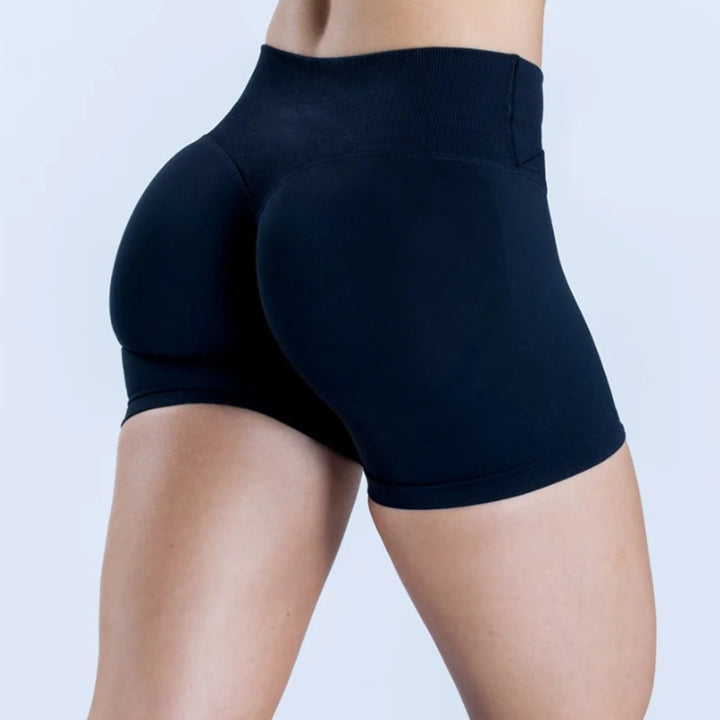 Damen sporty shorts with high waist and figure-shaping cut Mirla-Eva Jonsson