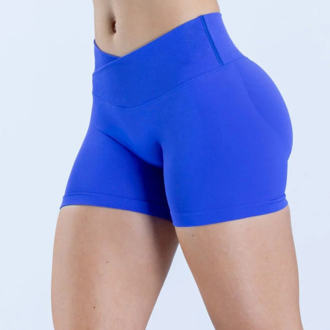 Damen sporty shorts with high waist and figure-shaping cut Mirla-Eva Jonsson