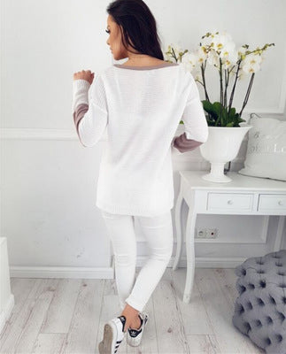 Damen stickad tröja med moderna färgkombinationer och luftig design Eva Jonsson-Eva Jonsson