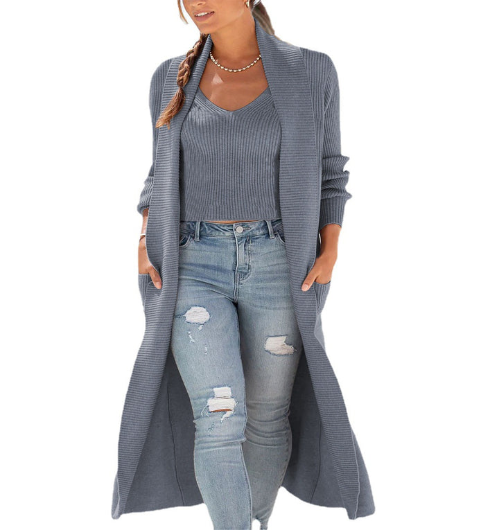 Damen stickjacka med elegant öppen design Mirla-Eva Jonsson