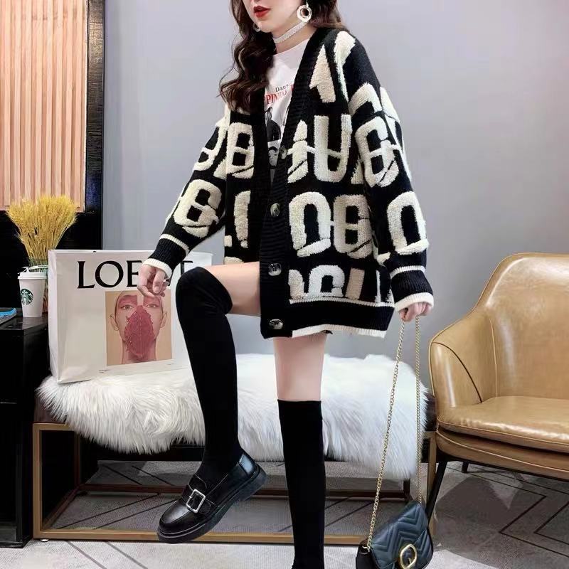 Damen stilvolle gestrickte Cardigan im Oversized-Look Mirla-Eva Jonsson