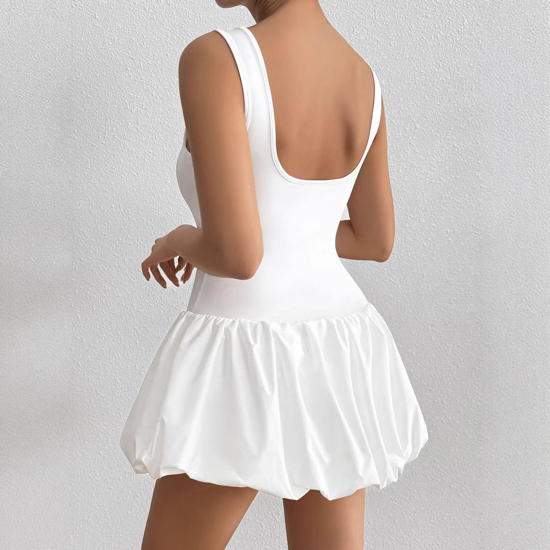 Damen strapless swimsuit dress with voluminous skirt Mirla-Eva Jonsson