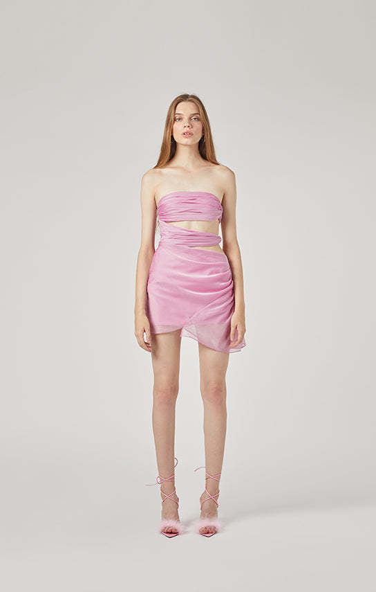 Damen strapless wrap dress with cut details Mirla-Eva Jonsson