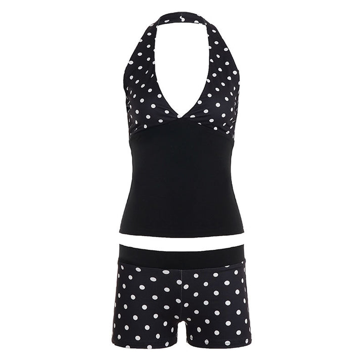 Damen tankini-set med modernt prickmönster och bekväm passform Mirla-Eva Jonsson