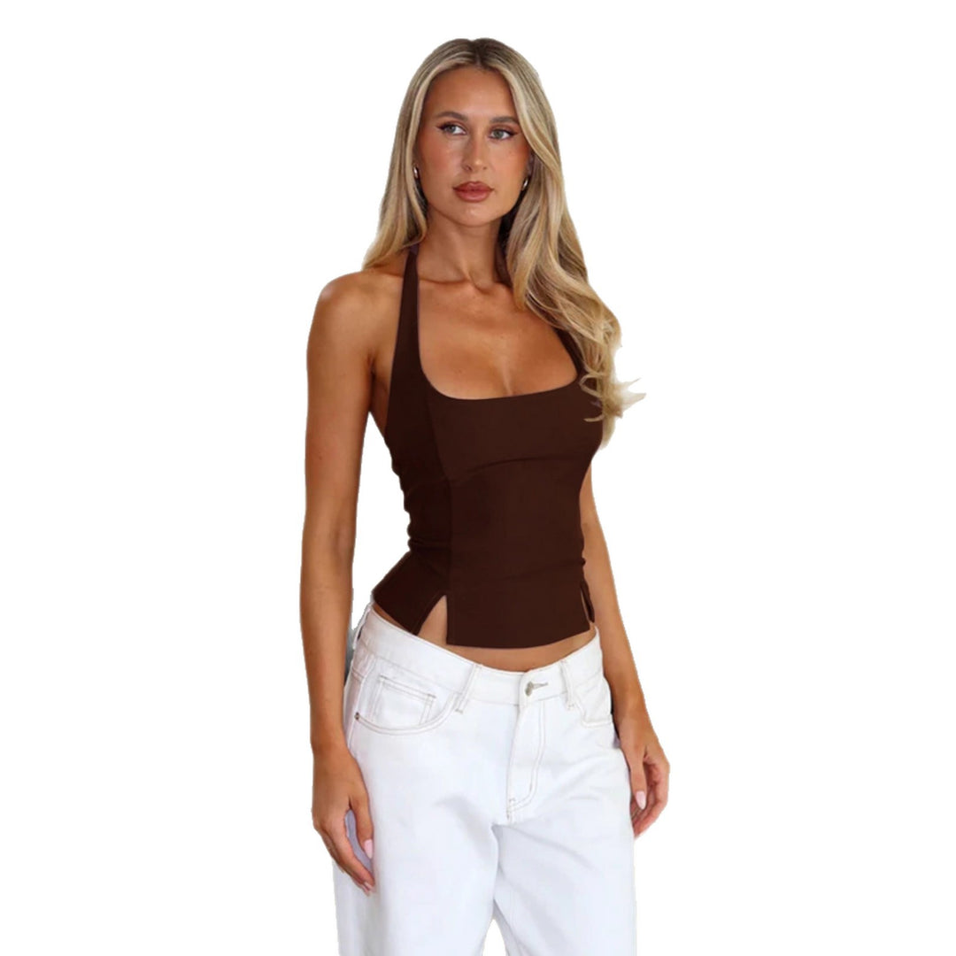 Damen tanktop med utskärningar Mirla-Eva Jonsson