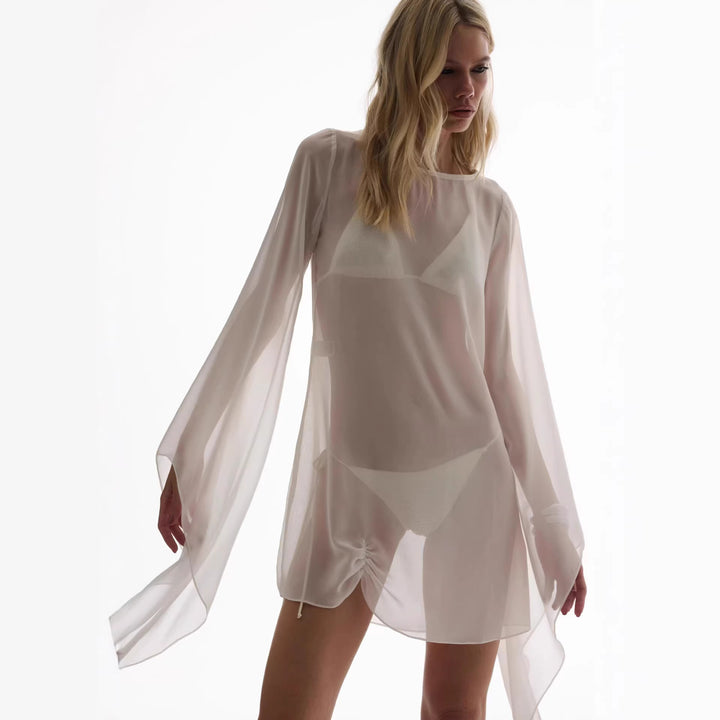 Damen transparent kaftan med vid skärning Mirla-Eva Jonsson
