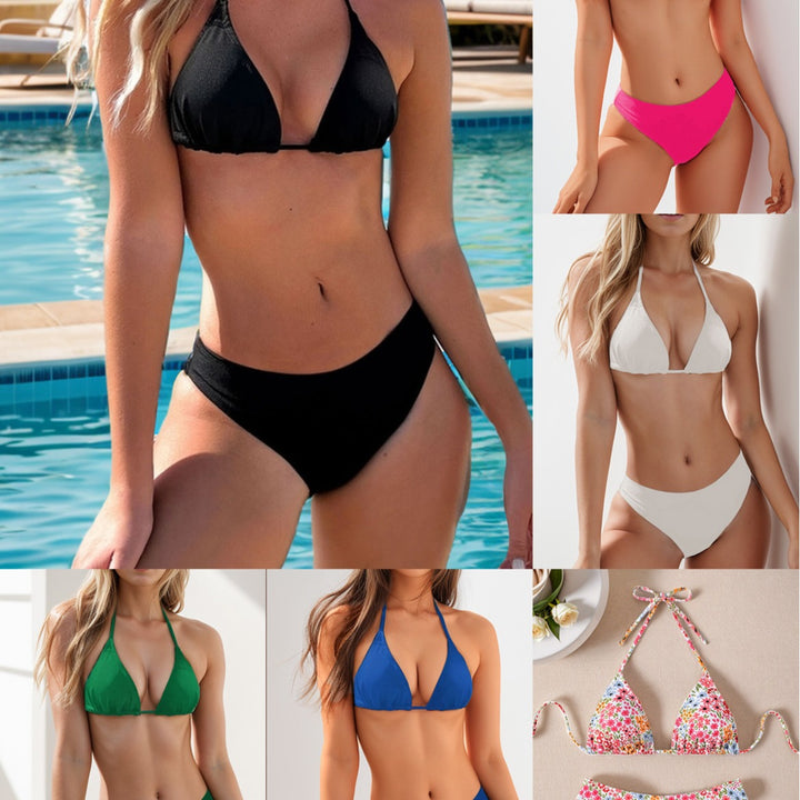 Damen triangel-bikini med elegant skärning och justerbara band Mirla-Eva Jonsson