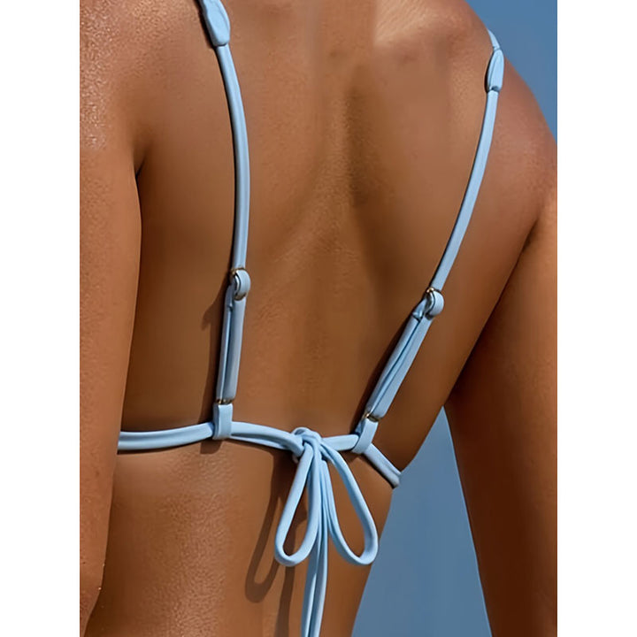 Damen triangel-bikini med förälskad dekoration och justerbart halstöd Mirla-Eva Jonsson
