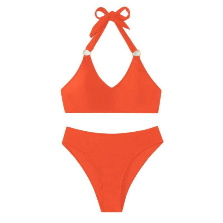 Damen triangel-bikini med justerbara band och elegant ringdetalj Mirla-Eva Jonsson