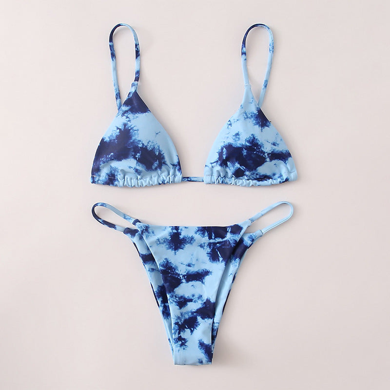 Damen triangel-bikini med rynk och justerbara band Mirla-Eva Jonsson