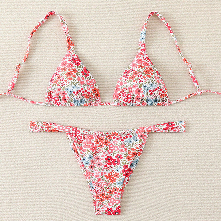 Damen triangeltop-bikini med fräsch blommig design Mirla-Eva Jonsson