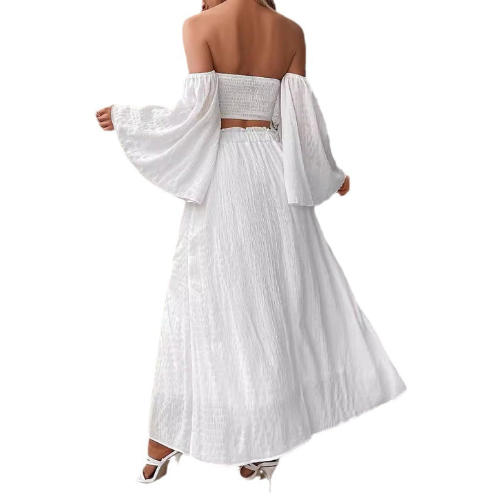 Damen tvådelat set med off-shoulder topp och maxi-kjol Eva Jonsson-Eva Jonsson
