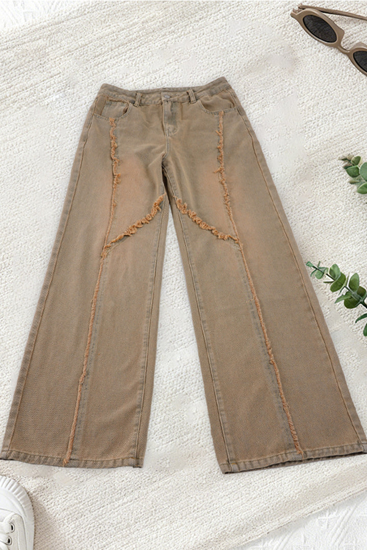 Damen vida jeans med fransiga detaljer Mirla-Eva Jonsson