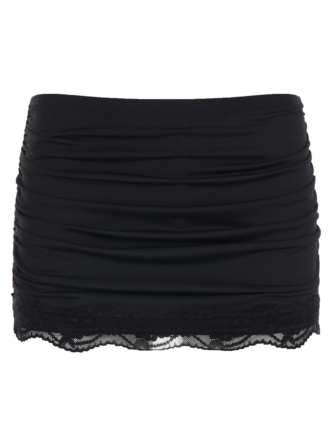 Damen volang skirt with elegant lace trim Mirla-Eva Jonsson