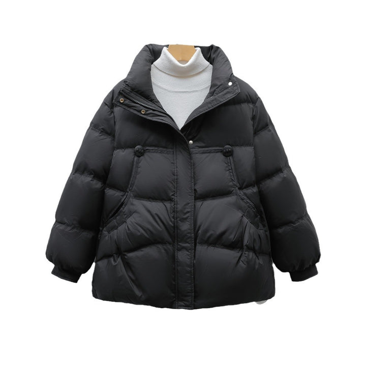 Damen voluminöse Winterjacke mit praktischen Taschen und hochschließendem Kragen Mirla-Eva Jonsson