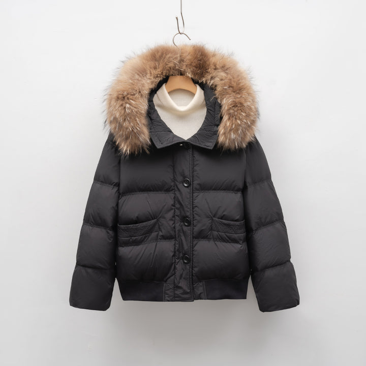 Damen warme Winterjacke mit abnehmbarem Fellkragen Mirla-Eva Jonsson