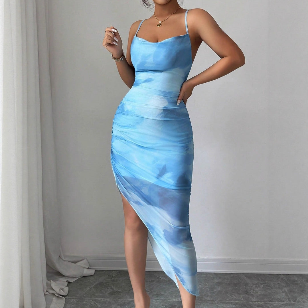 Damen wrap dress with asymmetrical cut and refined ruffle details Mirla-Eva Jonsson