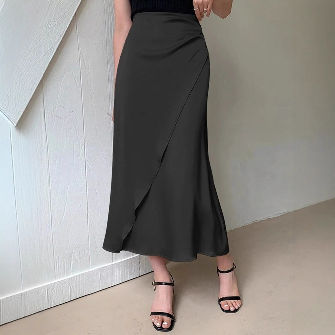 Damen wrap skirt with flowing cut and elegant draping Mirla-Eva Jonsson