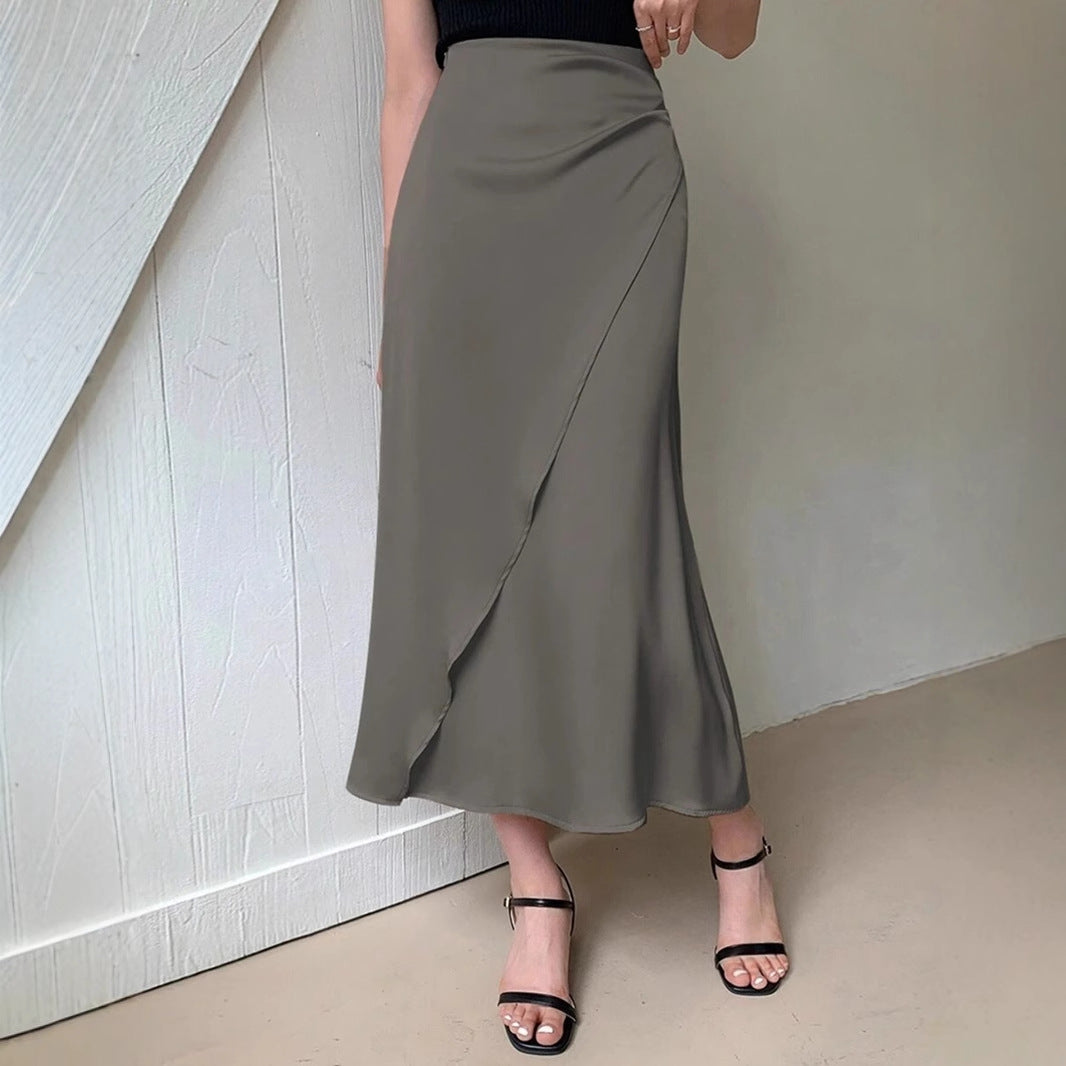 Damen wrap skirt with flowing cut and elegant draping Mirla-Eva Jonsson