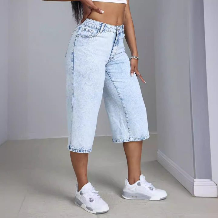 Damens Bekväma Culotte Jeans Mirla-Eva Jonsson