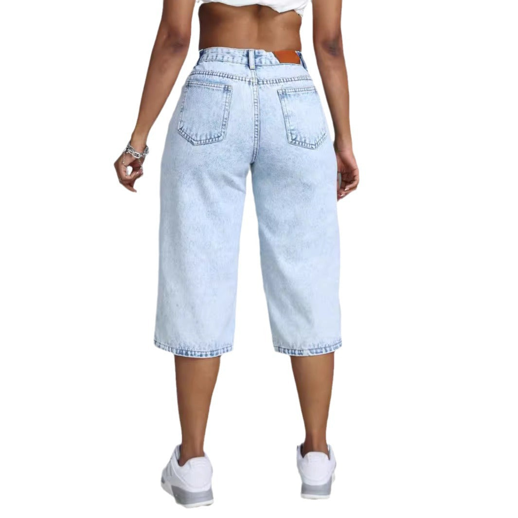 Damens Bekväma Culotte Jeans Mirla-Eva Jonsson