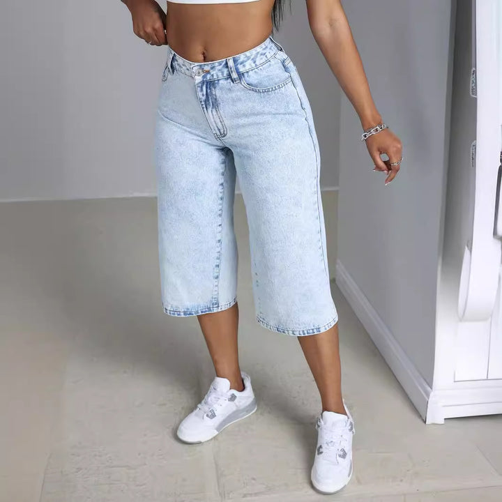 Damens Bekväma Culotte Jeans Mirla-Eva Jonsson