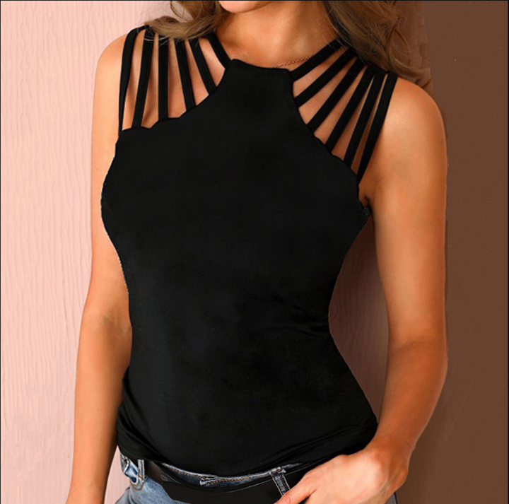 Damens Body med Elegant Cut-Out-design och Modiska Bandstropper Mirla-Eva Jonsson
