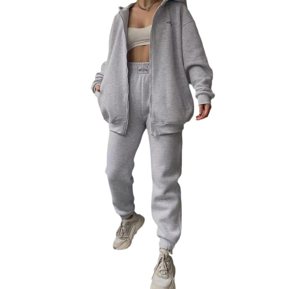 Damens Casual Oversized Hoodie med Hel dragkedja och Praktiska Kängurufickor Mirla-Eva Jonsson