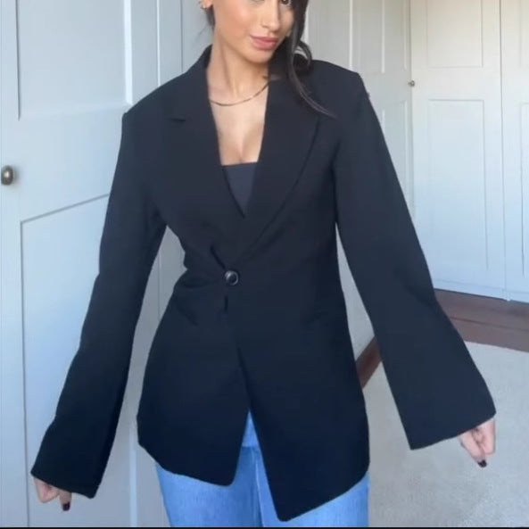 Damens Elegant Oversized Blazer Eva Jonsson-Eva Jonsson