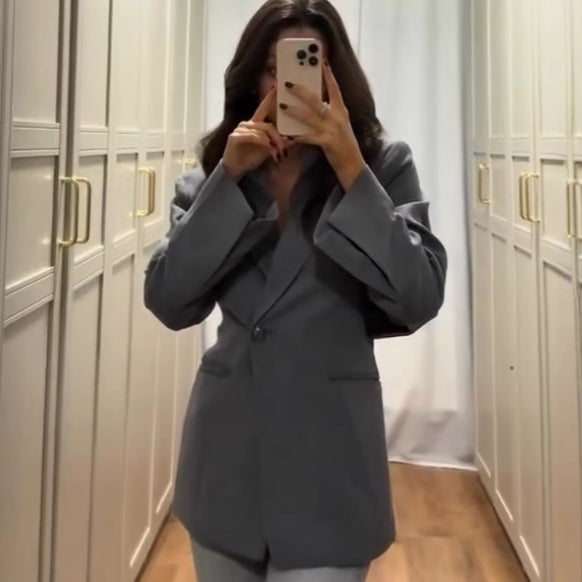 Damens Elegant Oversized Blazer Eva Jonsson-Eva Jonsson