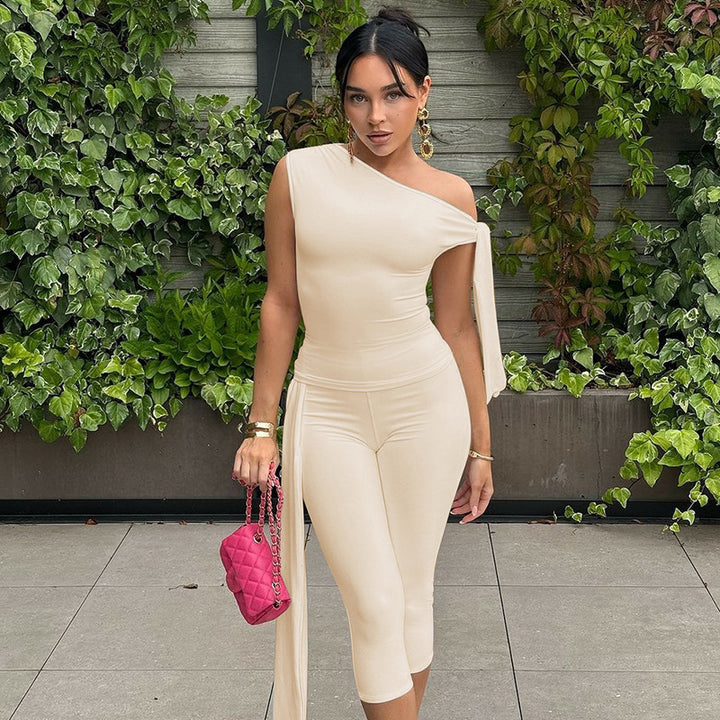 Damens Ensidig Jumpsuit med exklusiva draperingar Mirla-Eva Jonsson