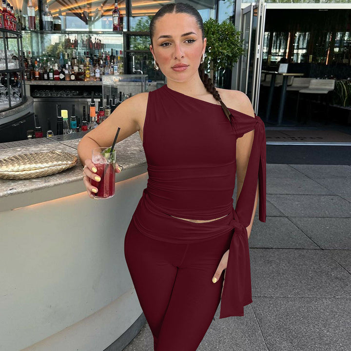 Damens Ensidig Jumpsuit med exklusiva draperingar Mirla-Eva Jonsson