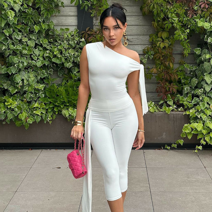 Damens Ensidig Jumpsuit med exklusiva draperingar Mirla-Eva Jonsson