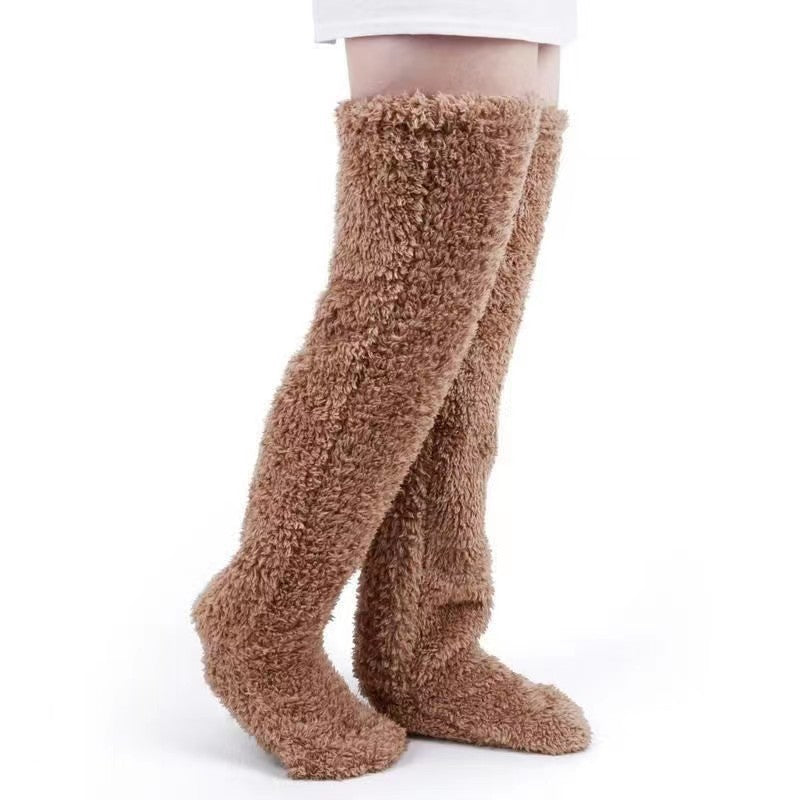 Damens Kramiga Överknä-strumpor i mjuk fleece Mirla-Eva Jonsson
