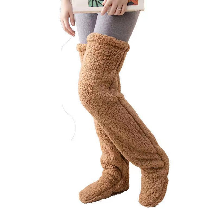 Damens Kramiga Överknä-strumpor i mjuk fleece Mirla-Eva Jonsson