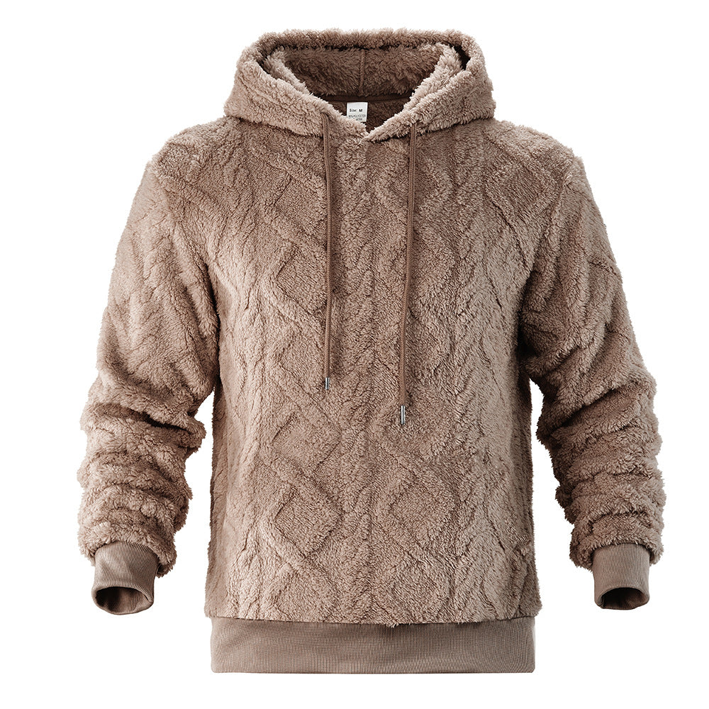 Damens Kramvänlig fleece-hoodie med strukturerad design Mirla-Eva Jonsson