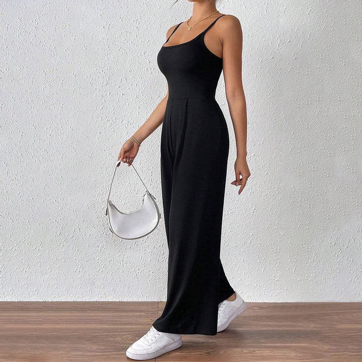 Damens Lätt Jumpsuit med Smala Spaghetti-Band och Flödande Snitt Mirla-Eva Jonsson