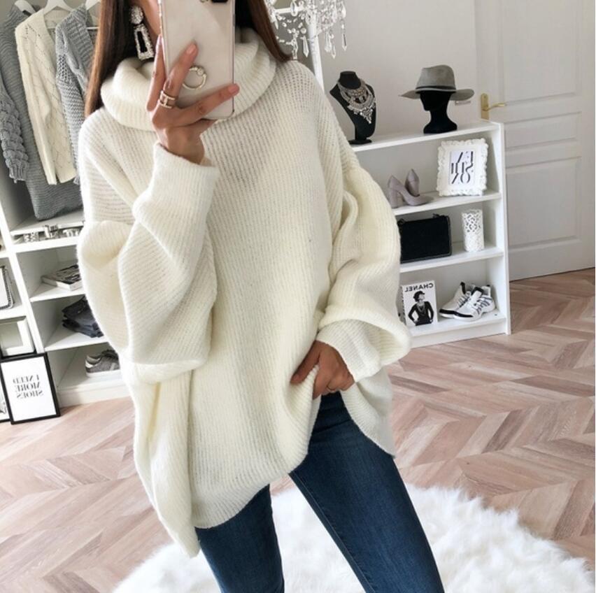 Damens Mjuk Oversized Stickad Tröja Eva Jonsson-Eva Jonsson