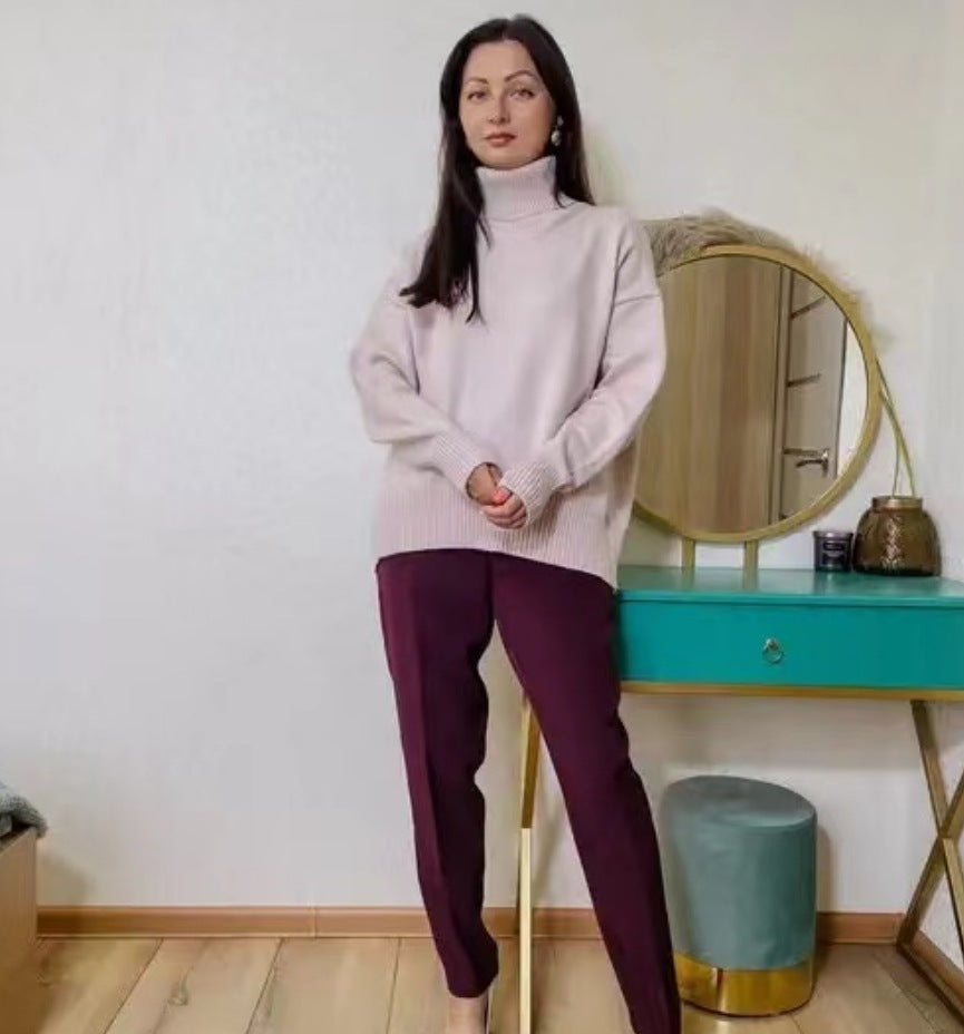 Damens Modischer Rullkragepullover i mjukt material Eva Jonsson-Eva Jonsson