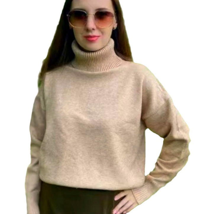 Damens Modischer Rullkragepullover i mjukt material Eva Jonsson-Eva Jonsson
