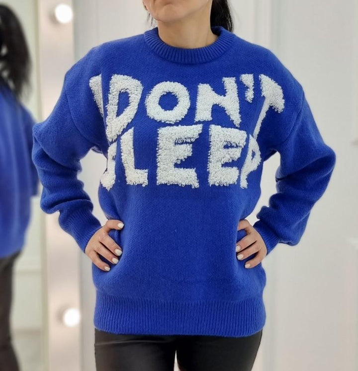 Damens Mysig Statement-tröja med Motiv Mirla-Eva Jonsson
