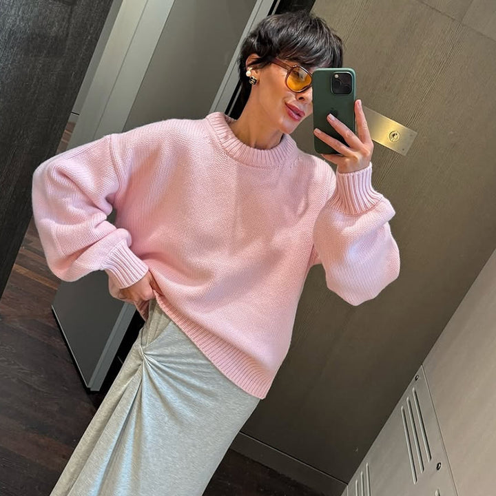 Damens Oversize Stickad Tröja Mirla-Eva Jonsson