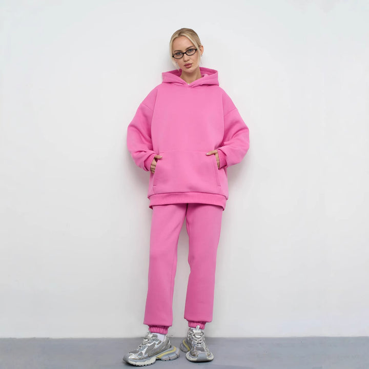 Damens Oversized Hoodie och Bekväma Joggingbyxor i Modern Design-Eva Jonsson