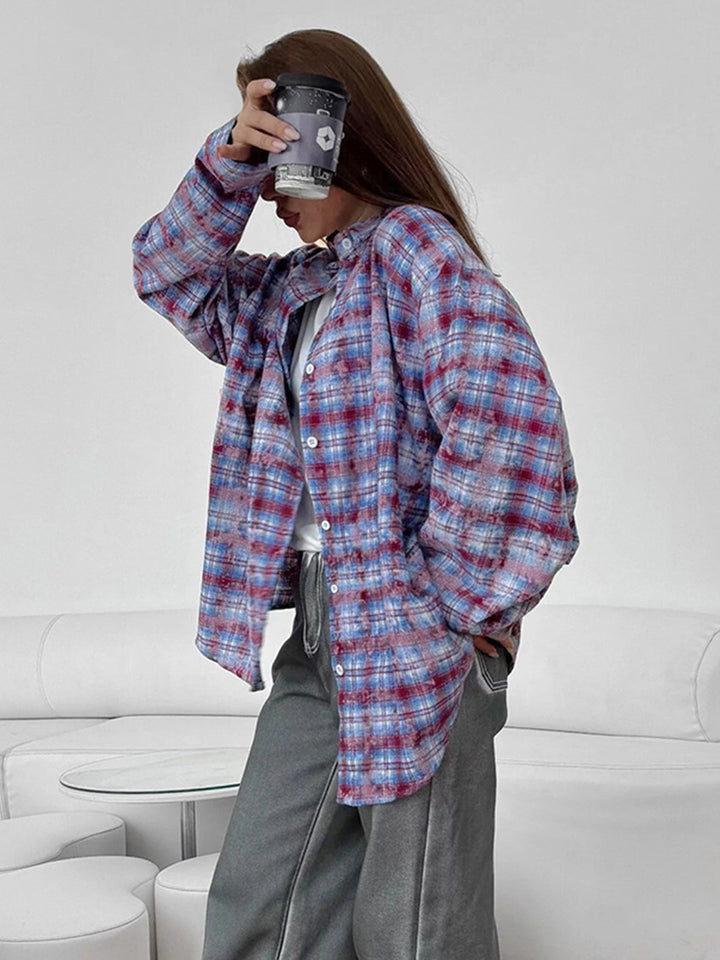 Damens Oversized Rutskjorta Mirla-Eva Jonsson